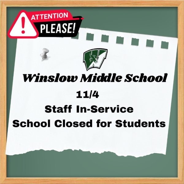 Staff In-Service - School Closed for Students